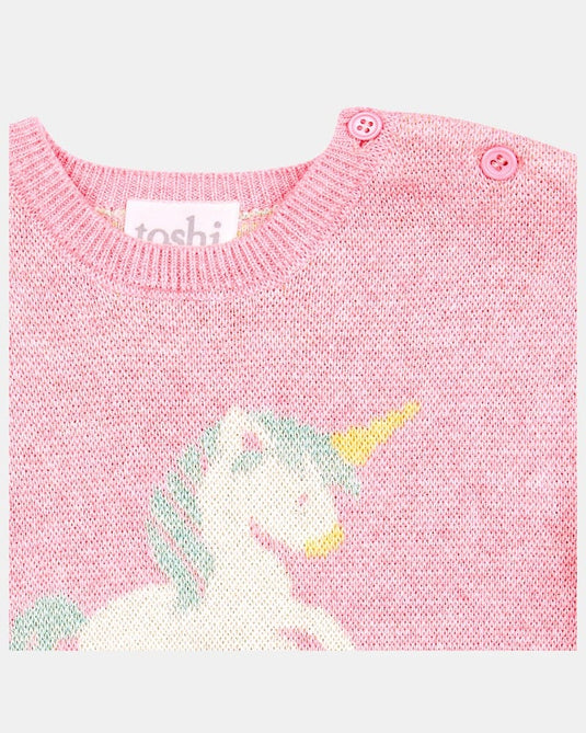 Toshi Baby 100% Organic Cotton Yarn Pullover Storytime - Unicorn