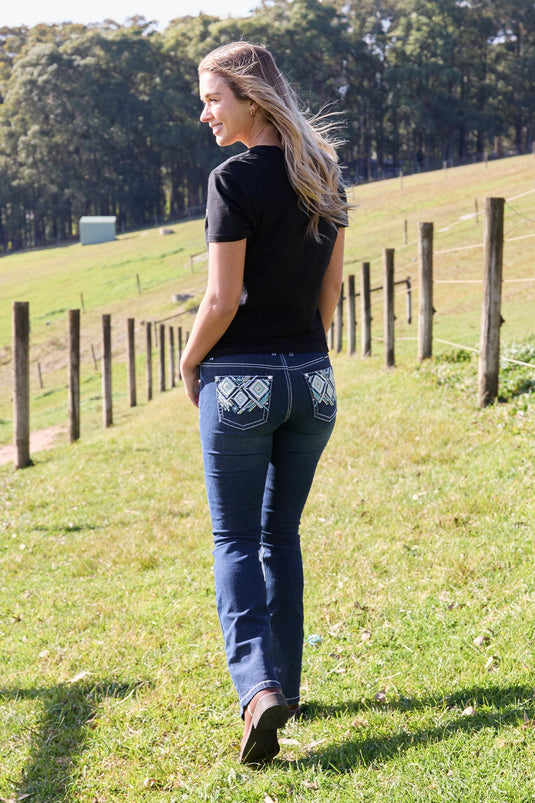 Pure Western Womens Meg Boot Cut Jean 32