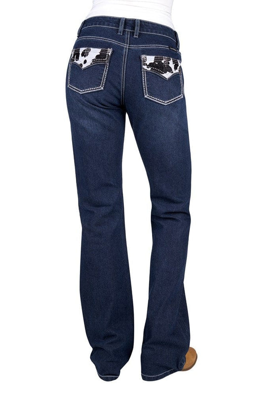 Pure Western Womens Pia Relaxed Rider Jean 36