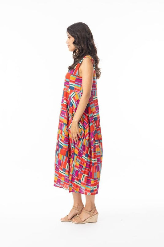 Orientique Womens Peru Dress Bubble Sleeveless