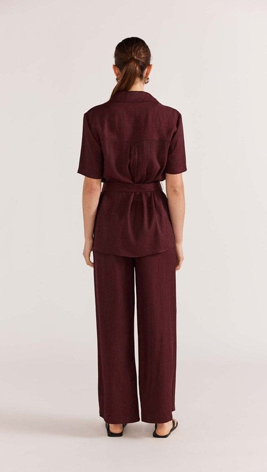 Staple The Label Womens Astor Belted Shirt