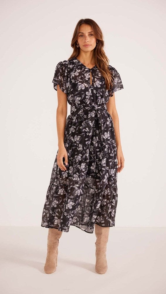 Minkpink Womens Luzette Tiered Maxi Dress