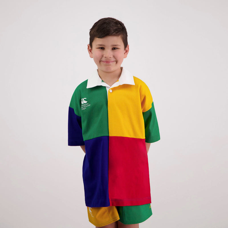 Load image into Gallery viewer, Canterbury Kids Harlequin Block Short Sleeve Rugby
