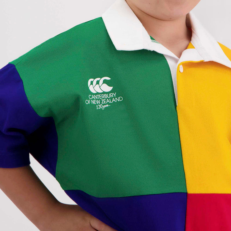 Load image into Gallery viewer, Canterbury Kids Harlequin Block Short Sleeve Rugby
