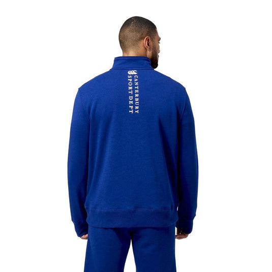 Canterbury Mens Sport Dept. Quarter Zip Royal
