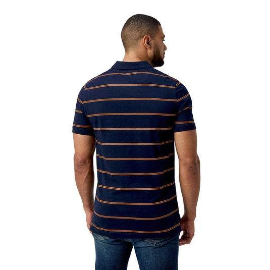 Canterbury Mens Yarn Dye Stripe Polo - Navy