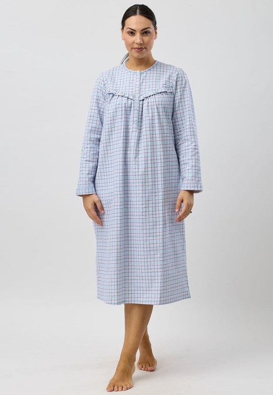 Schrank Womens Houndstooth Nightie - Mid Length