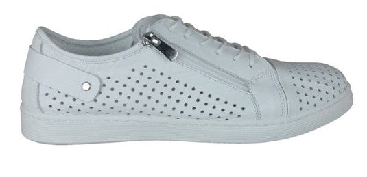 Cabello Comfort Womens EG17 Casual Shoe - White