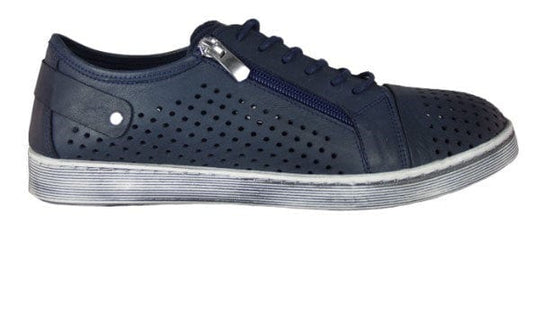 Cabello Comfort Womens EG17 Casual Shoe - Navy