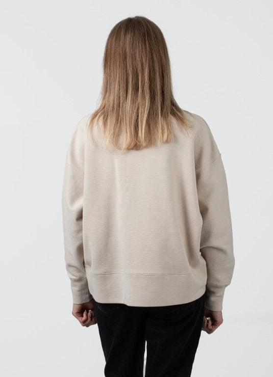 Calvin Klein Womens Tab Ottoman Crew