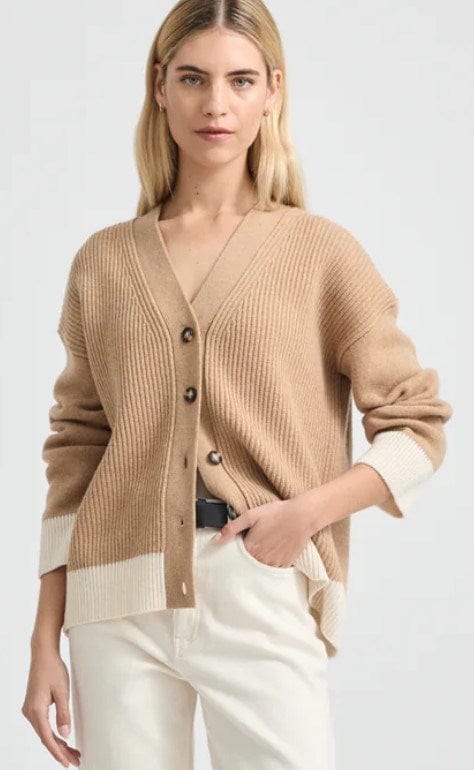 Toorallie Womens Contrast Trim Cardigan