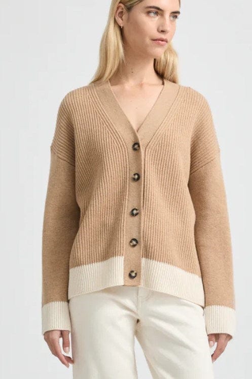 Toorallie Womens Contrast Trim Cardigan