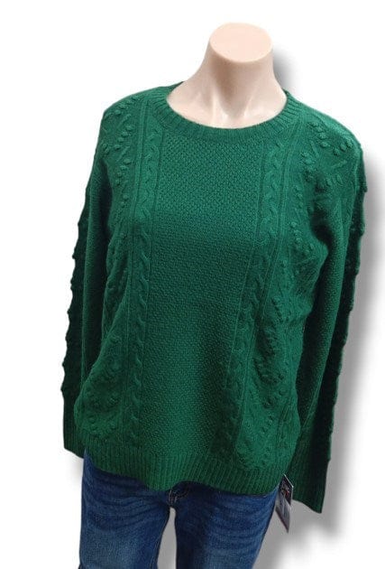 See Saw Womens Wool Blend Bobble Knit Sweater