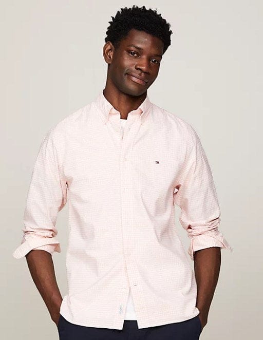 Tommy Hilfiger Mens 1985 Collection Gingham Check Regular Oxford Shirt