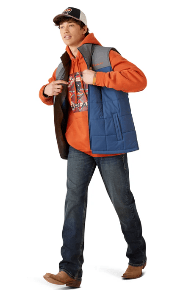 Ariat Mens Cruis Insulated Vest Midsummer Night/Rock Climb