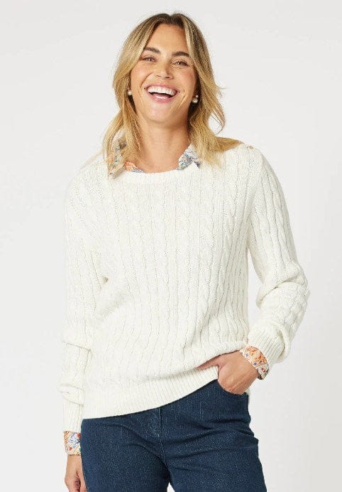 Load image into Gallery viewer, Gordon Smith Womens Kala Cable Knit Jumper
