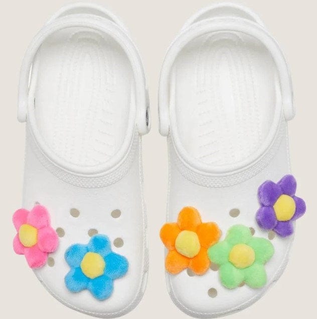 Load image into Gallery viewer, Crocs Jibbitz - Plush Flower Power 5 Pack
