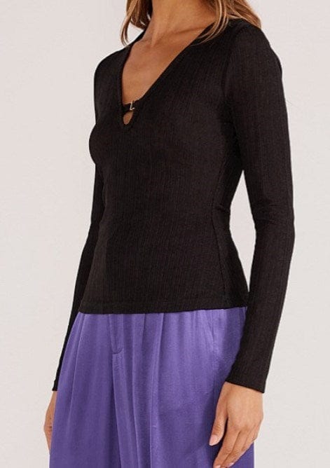 Minkpink Womens Mia Long Sleeve Top