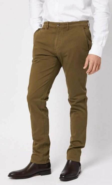 Toorallie Mens Fremantle Chino Merino Khaki Jean