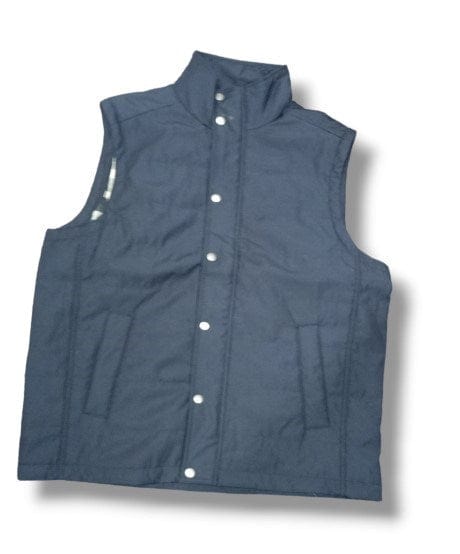Back Bay Mens Cotton Nylon Button Down Vest