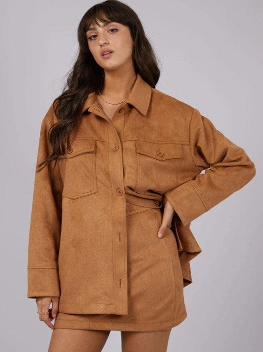 Allabouteve Womens Dallas Suede Jacket