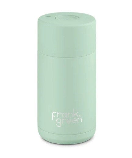 Frank Green Ceramic Reusable Cup Mint Gelato With Push Button Lid