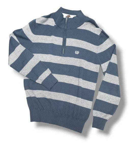 Blazer mens Hunter 1/2 Zip Cotton Stripe Shirt
