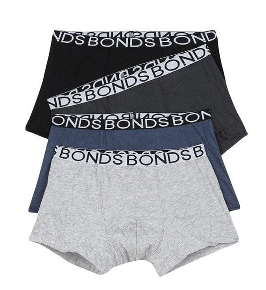 Bonds Boys 4 Pack Trunk Plain