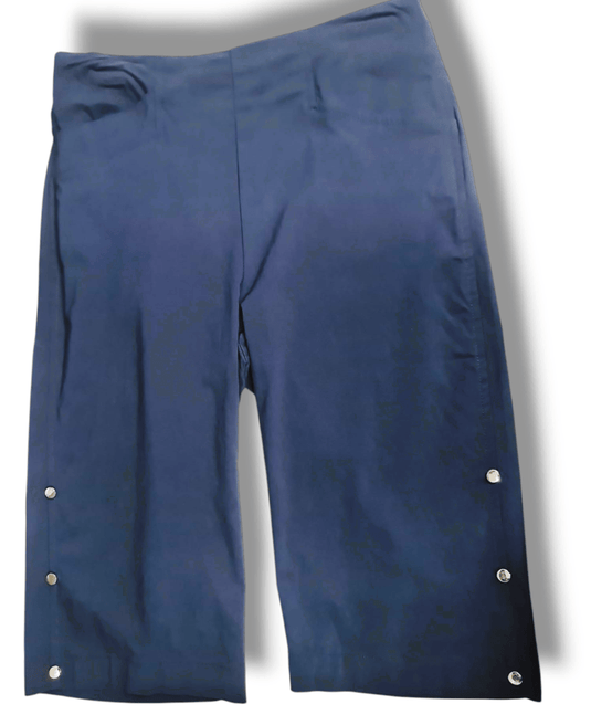 Basics Womens Blue Ink Color Short