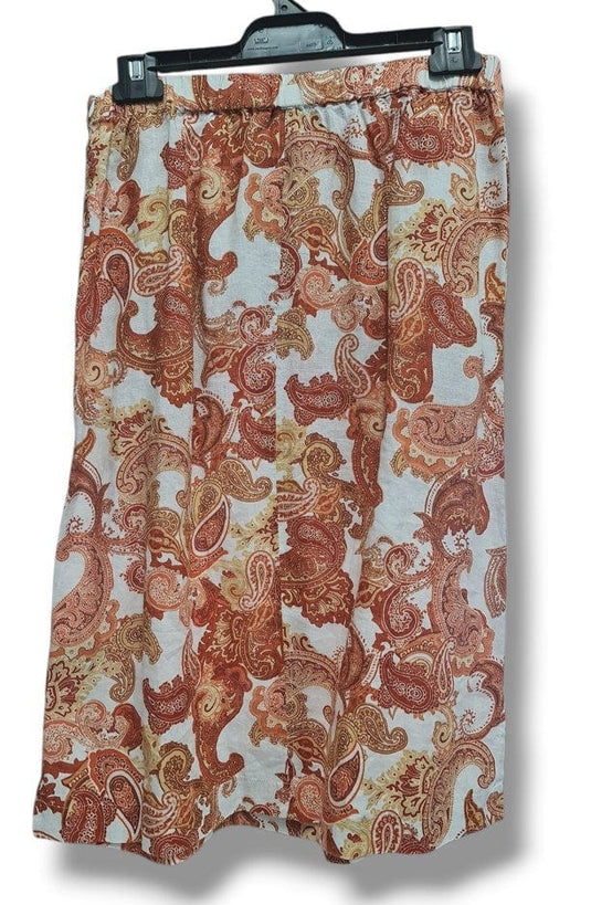 Jump Womens Printed Multi Orange/White Color Skirt
