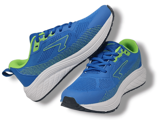Sfida Kids Inta-BL Lace Up Trainers - Blue/Lime