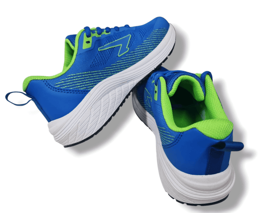 Sfida Kids Inta-BL Lace Up Trainers - Blue/Lime