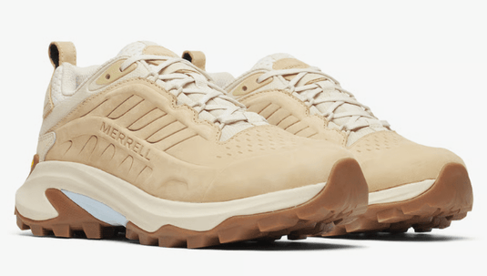 Merrell Womens Moab Speed 2 Leather Waterproof Hiking Shoes - Latte