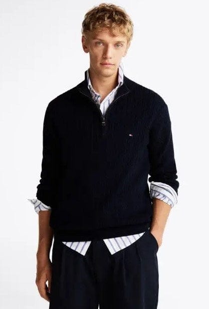 Tommy Hilfiger Mens Knit Half Zip Jumper
