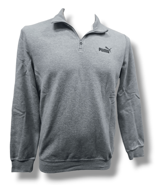 Puma Mens Essential No.1 Logo Half-Zip FL Tee