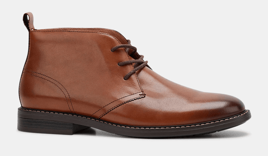Hush Puppies Mens Harbour Tan Burnish Shoe