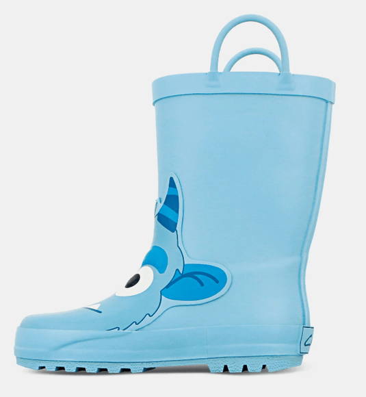 Clarks Kids Gumboots Play Dusty Blue Colored Shoes