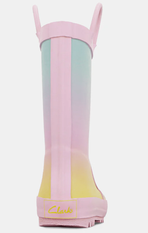 Clarks Kids Gumboots Play Rainbow Colored Shoes