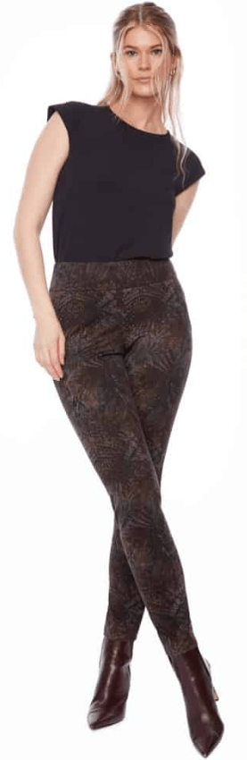 Up Pants Womens Amazonia Plaid Ponte Full-Length Pant
