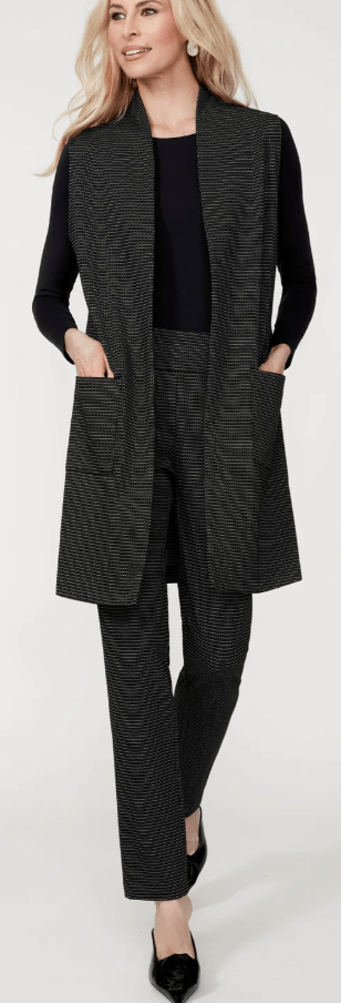Up Pants Womens Checker Jacquard Slim Ankle Pant Pant
