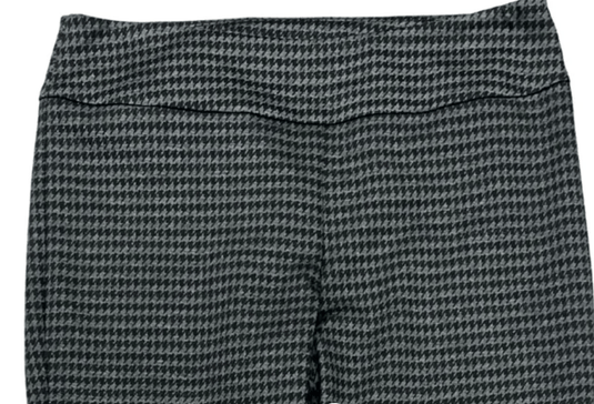 Up Pants Womens Houndstooth Ponte Full-Length Pant