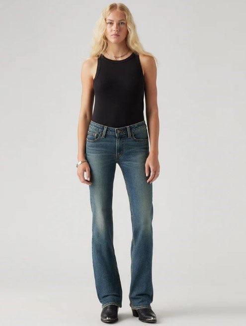 Levis Womens Superlow Bootcut Jeans - Show on The Road