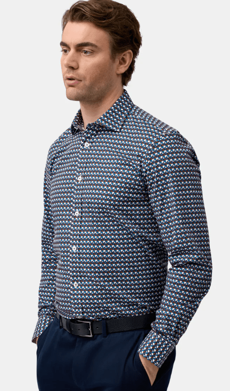 Brooksfield Mens Stretch Performance Regular Fit Shirt