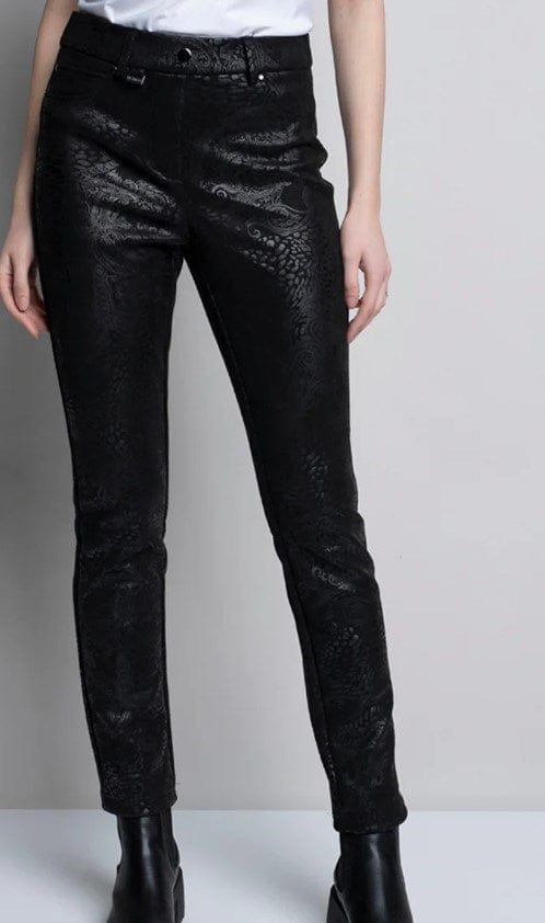Picadilly Womens Suede Slim-Leg Pants With Pockets