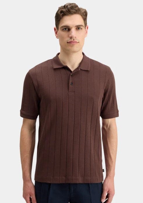 Scotch & Soda Mens Rib Knit Polo