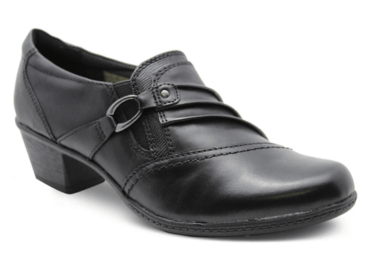 Planet Shoes Womens Taplow 2 Leather Heel Court Shoes