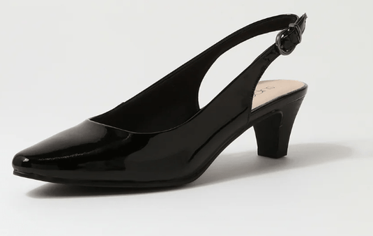 Supersoft Womens Linden Black Patent Leather Heels Shoes