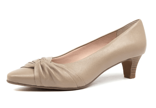 Supersoft Womens Leonarda Silver Mink  Leather Shoes