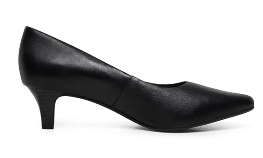 Supersoft Lievly Black leather Heels Shoes