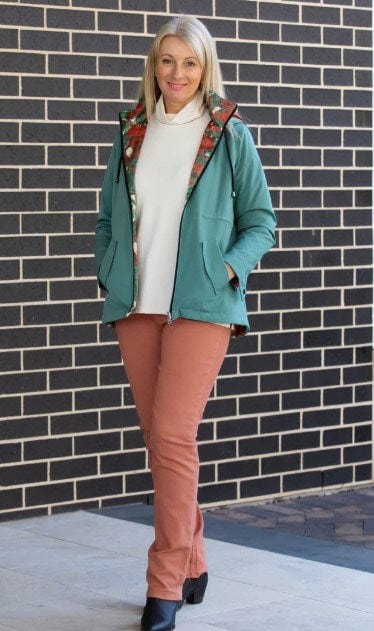 Equinox Womens Reversible Zip Front Jacket With Hood